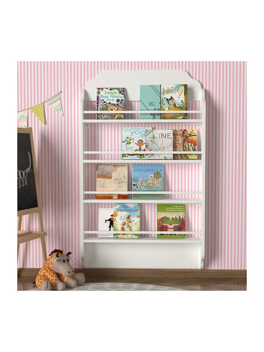 Bibliotecă pardoseală Lemn Alb