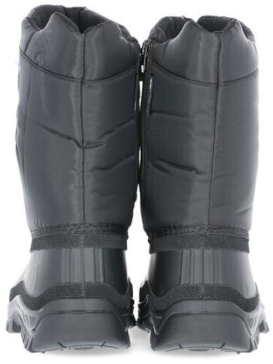Dodo Apre Kinder-Schneestiefel mit Schnürsenkeln Schwarze