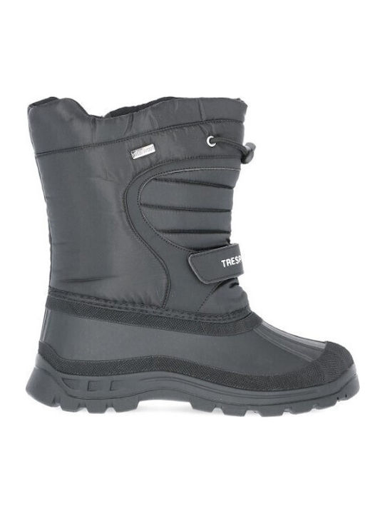 Dodo Apre Kinder-Schneestiefel mit Schnürsenkeln Schwarze