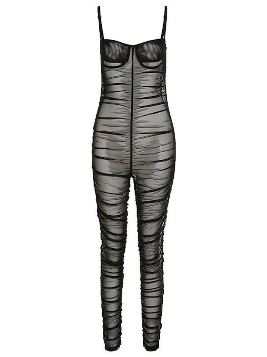 Slim Fit Casual Jumpsuit Black
