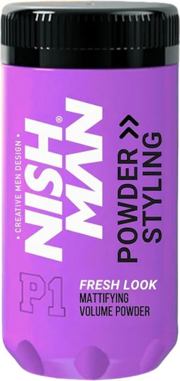 Nishman Mattierende Haarstyling-Puder Volumen Puder P1 Leichter Halt Frischer Look