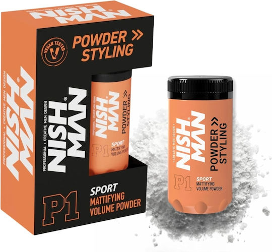 Nishman Mattierende Haarstyling-Puder Volumen Puder P1 Leichte Halt Sport