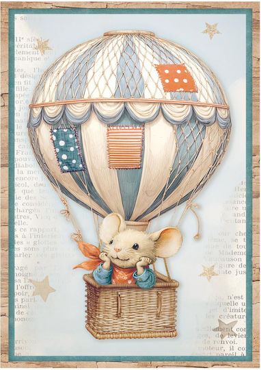 Set of 8 Decoupage Rice Papers Stamperia 10.5×14.8cm Family