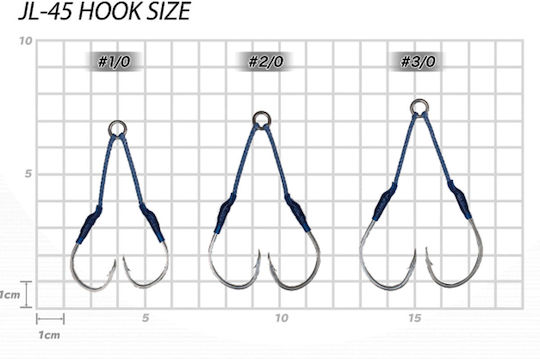 Vanfook Jigen Light Twin Assist Hook Jl-45 #2/0