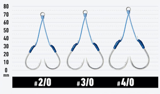 Vanfook Kixem Long Twin Assist Hook Sal-35 #4/0