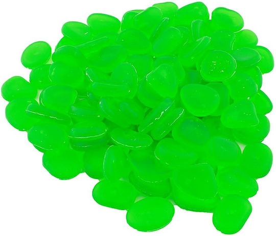 Set 100 Fluorescent Decorative Stones Color Green Avx-ag653b
