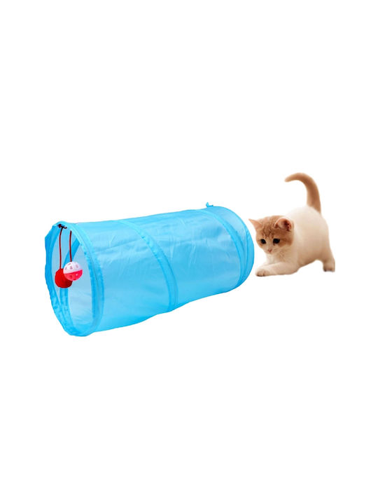 Cat Tunnel Toy 50 Cm Long Blue Color