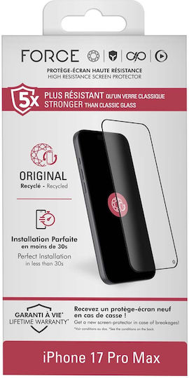Force Glass Screen Protector Iphone 17 Pro Max In Organic Glass 2.5d Sienna