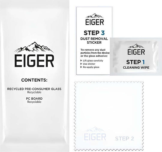 Eiger Screen Protection Tempered Glass Iphone Air Anti-spy Transparent Black