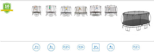 Springfree Springfree Trampolin Für Draußen Mit 340cm Durchmesser Und Netz