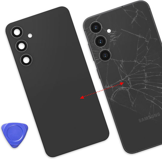 Avizar Replacement Back Cover Galaxy S23 Fe Integrated Adhesive Black