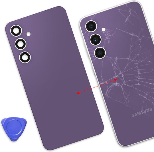 Avizar Replacement Back Cover Galaxy S23 Fe Integrated Adhesive Lavender