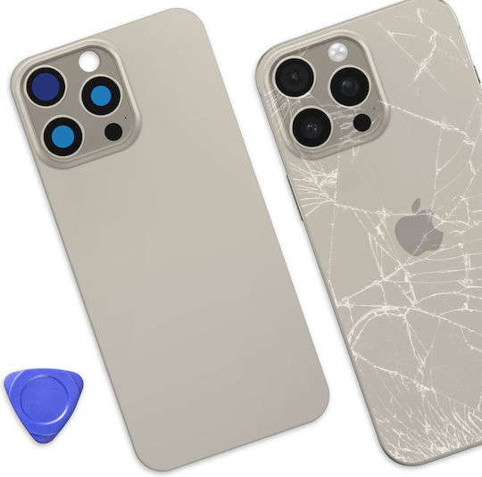 Avizar Капак За Задна Част Iphone 16 Pro Max С Вградено Лепило Светлосив