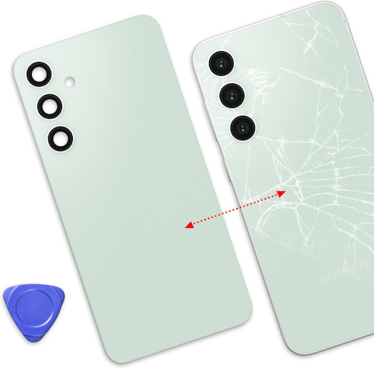 Avizar Capac Spate De Înlocuire Galaxy S23 FE Adeziv Integrat Verde Apă