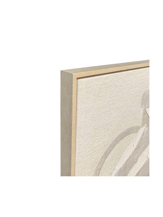 Inthebox Husk Decorative Painting Frame 82.6x4.3x122.6cm Canvas Beige White Ps 034666