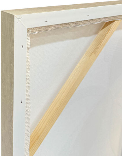 Inthebox Husk Панел Декоративен Рамка 82.6x4.3x122.6см Платнен Бежово Бяло Ps 034666