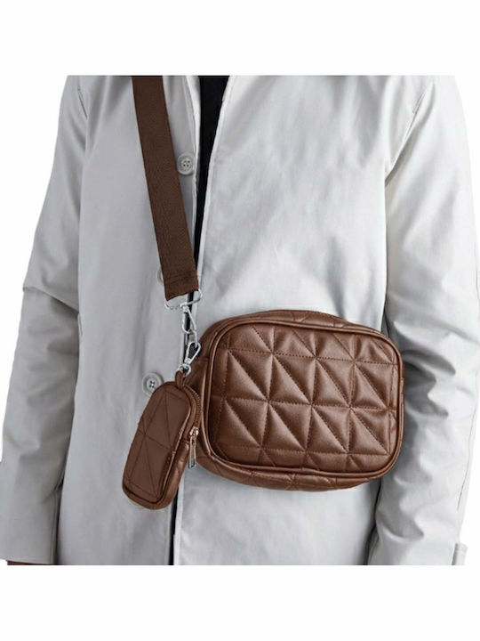 Eko Handbag Pocket Camelia Dark Brown