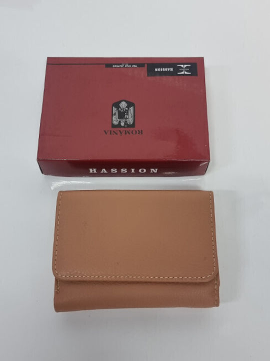 Small Leather Women's Wallet Classic Beige
