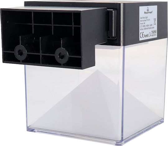 Powertech Solar Light 4W 500lm Warm White 3000K with Motion Sensor and Photocell IP54 15.58x10.5x12.24cm