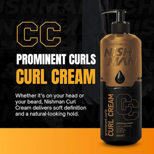 NISHMAN Крем за стилизиране на косата Curl Cc за къдрави коси