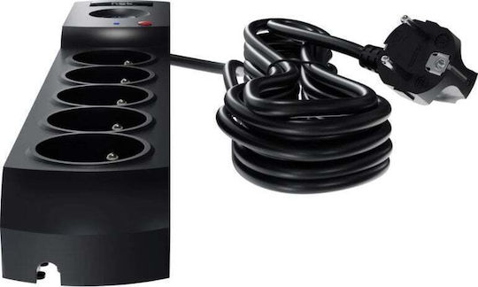 Plastrol Πολύπριζο 5 Θέσεων με 2 USB-A και Καλώδιο 1.5m
