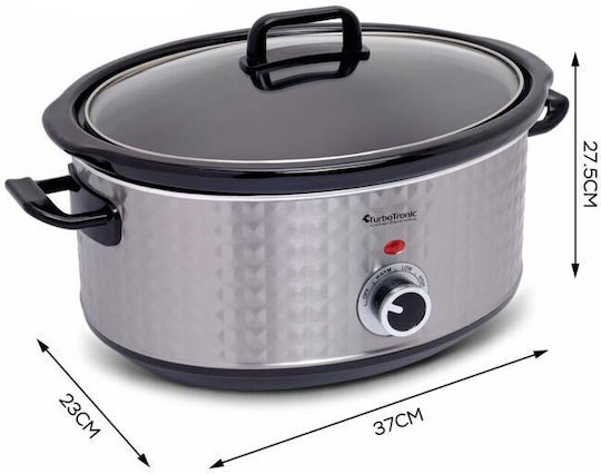 Turbotronic Multifunktionskocher 200W mit Kapazität 3.5Es Silber
