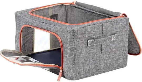 Vilde Fabric Storage Case For Clothes in Gray Color 40x30x20cm 1pcs