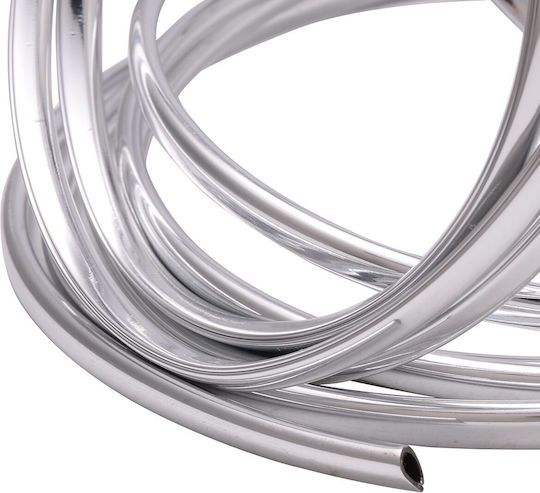 U-shaped Car Ornament Roll Edges Vent Grille 15m Linear Silver Chrome Color