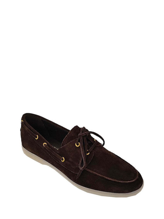 Δερμάτινα Γυναικεία Loafers σε Καφέ Χρώμα