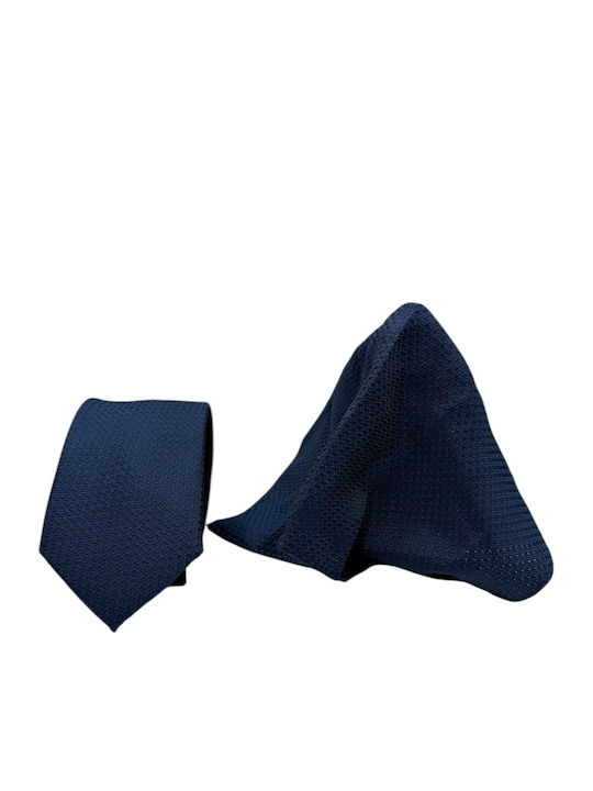 Giovani Rossi Men's Tie Set in Blue Color