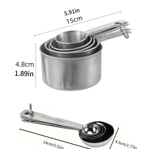 Bandă De Măsură Pentru Bucătărie Inox 10 Bucăți