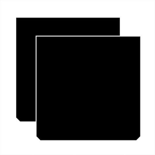 Set 2 Rubber Mud Flaps 40 X 40cm