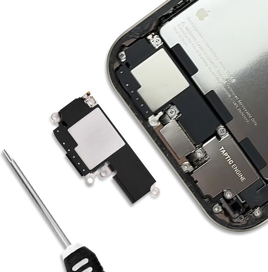 Clappio External Speaker Compatible Iphone 16 Pro Lower Audio Module Black