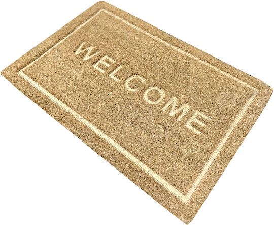 Pol Carpets Πατάκι Εισόδου από Κοκοφοίνικα με Αντιολισθητικό Υπόστρωμα 40x60εκ. Πάχους 15mm