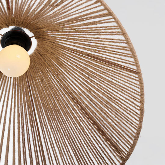 InTheBox Beam Pendant Light Brown Boho with Rope 48x20cm