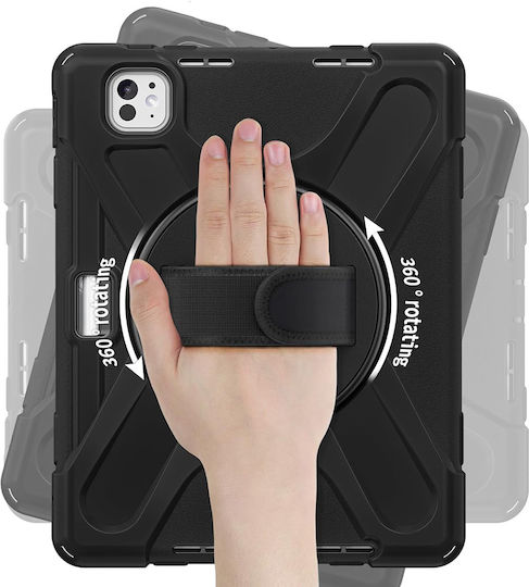 Mw Ipad Pro 13" Polybag Case Rotating Handle Shoulder Strap Black