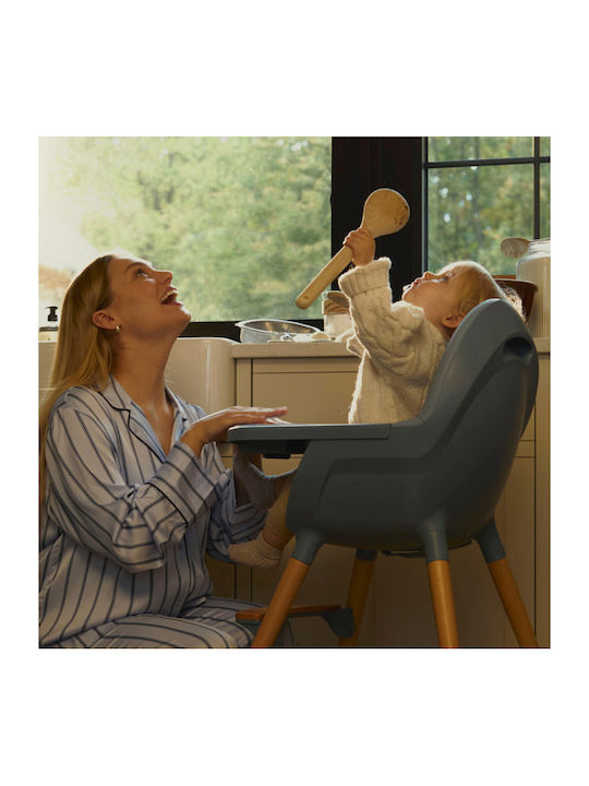 Kinderkraft Fini 2 Столово Столче 2 в 1 с Регулируема Височина Nordic Breeze