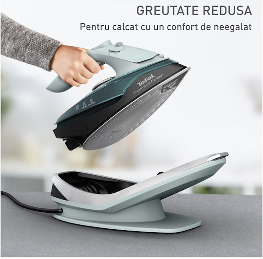 Tefal Iron Fier de Călcat cu Aburi 2600W cu Talpă Ceramică și Debit Continu de Abur 40g/min