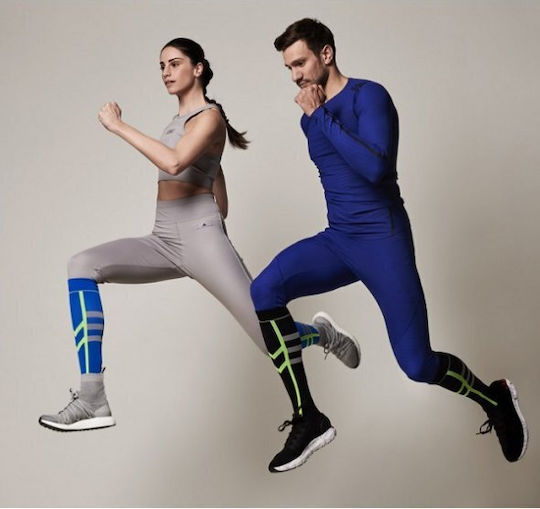 Christou 1910 Athletic Knee-High Graduated Compression Socks Athletic 18-22 mmHg Black