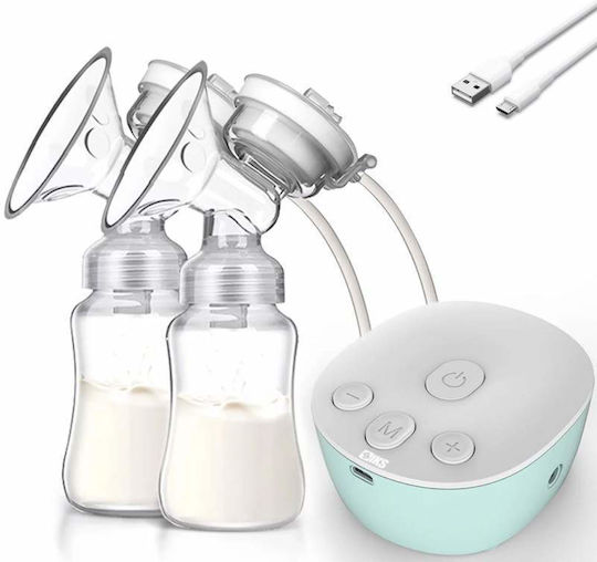 Electric Double Breast Pump Battery and Electric BPA Free White 150ml