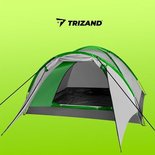 Trizand Χειμερινή Σκηνή Camping Igloo Πράσινη για 4 Άτομα 320x200x140εκ.