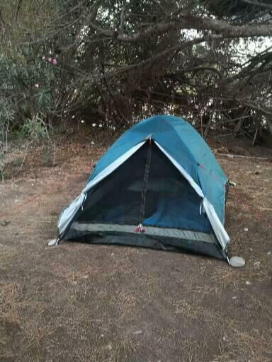 OZtrail Tasman 2 Dome Camping Tent Igloo Blue with Double Cloth 3 Seasons for 2 People 205x150x105cm