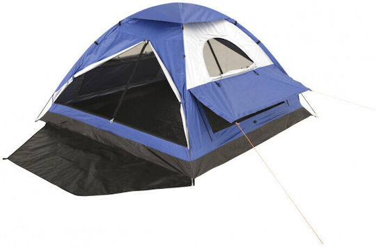 Panda Junior Plus III Summer Camping Tent Igloo Blue for 4 People 210x240x160cm