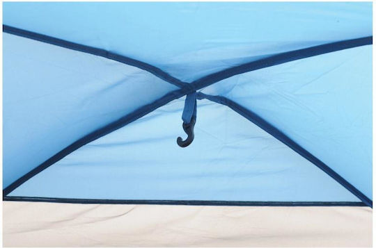 Camping Plus by Terra Comet 4P Καλοκαιρινή Σκηνή Camping Igloo Μπλε με Διπλό Πανί για 4 Άτομα 210x240x165εκ.