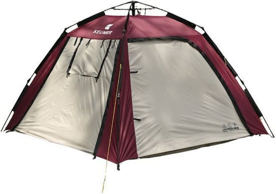 Keumer Automatic Camping Tent Beige 3 Seasons for 3 People 80x20cm
