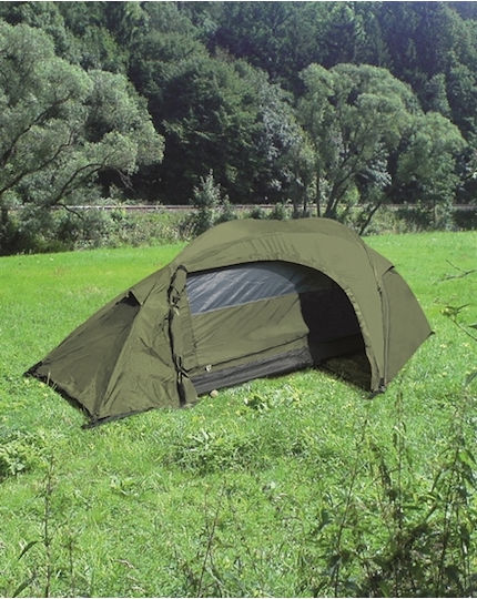 Mil-Tec Καλοκαιρινή Σκηνή Camping Igloo Χακί με Διπλό Πανί για 1 Άτομο 240x135x85εκ.