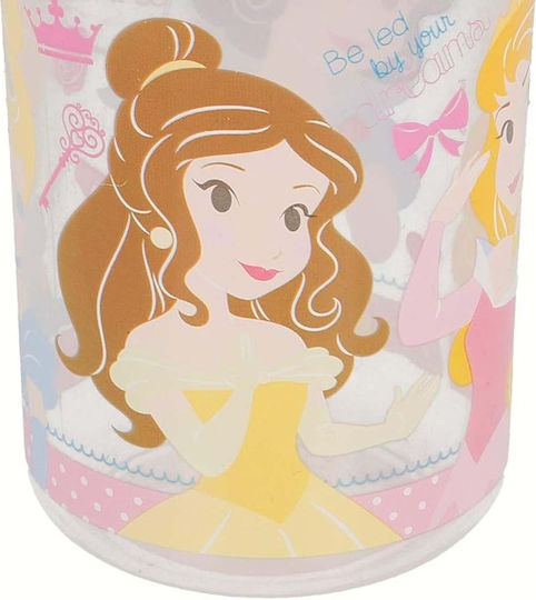 Straw Mug Princess Plastic 360 Ml Pink