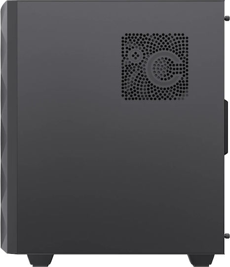 GameMax Diamond Gaming Midi Tower Κουτί Υπολογιστή με Πλαϊνό Παράθυρο και ARGB Φωτισμό Μαύρο