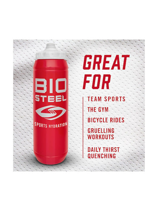 Biosteel Sports Water Bottle Plastic 799.2ml Red