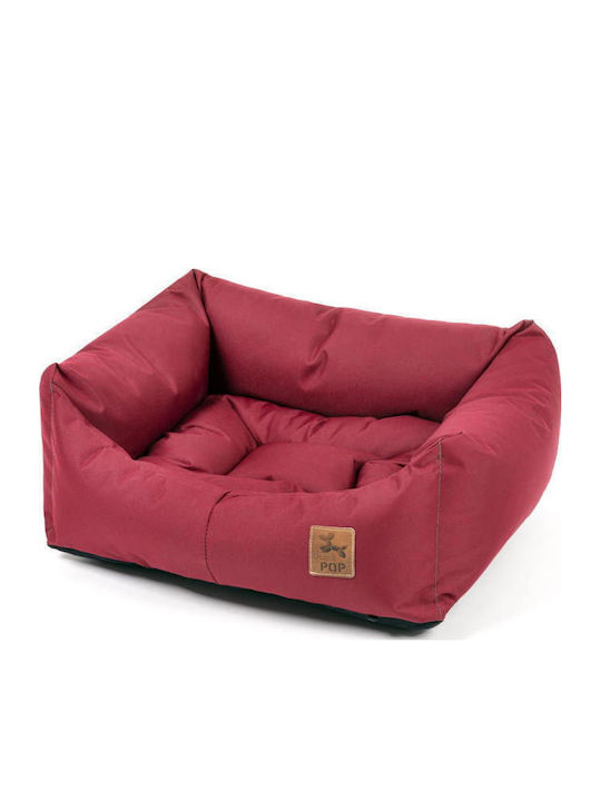 PQP Poof Dog Bed Burgundy 85x76cm